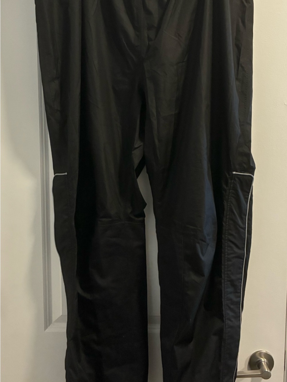 Harley Davidson Men’s Black Lightweight Rain Windbreaker Pants • 2XL • Side Zip